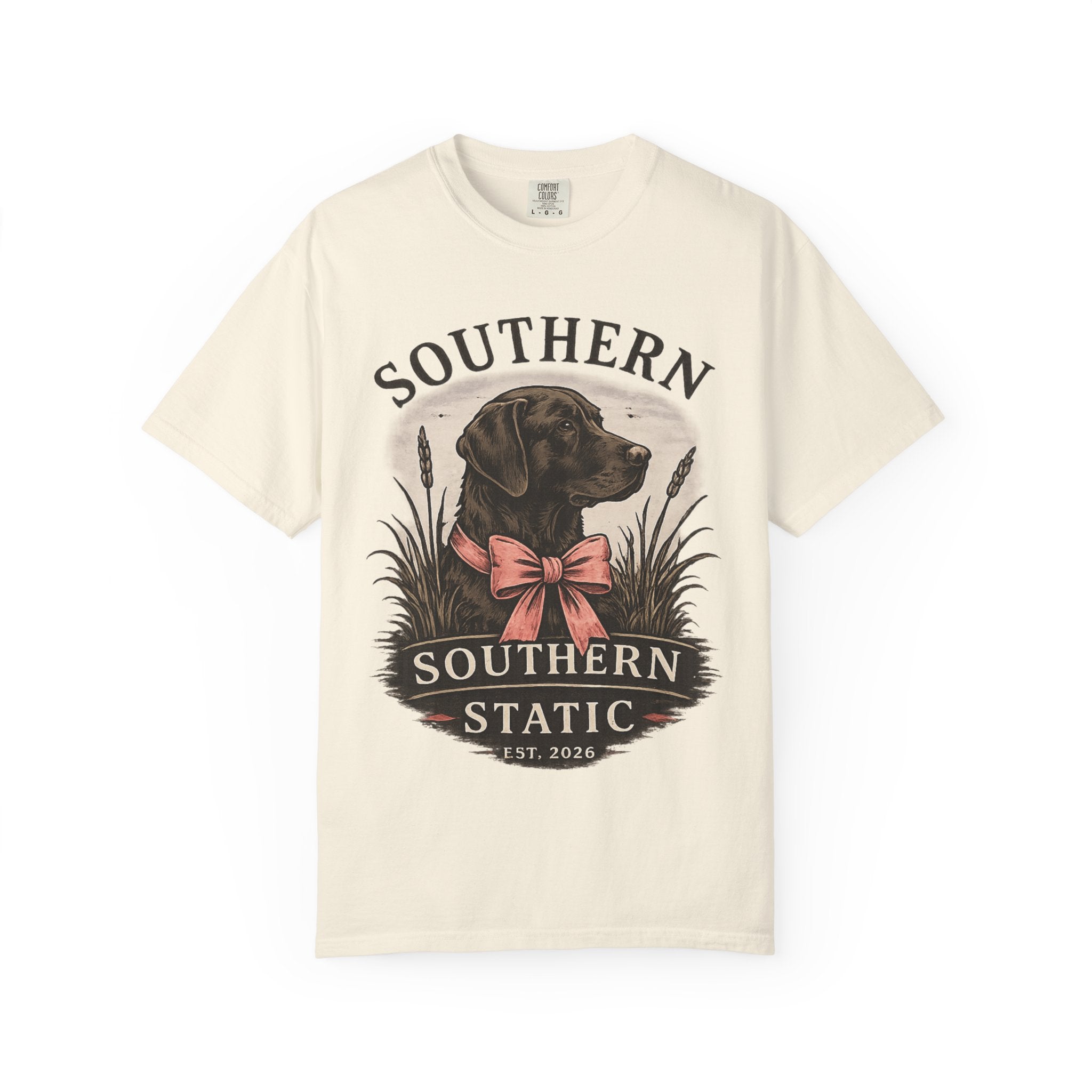 Southern Static Labrador Graphic T-Shirt — Vintage Dog Tee