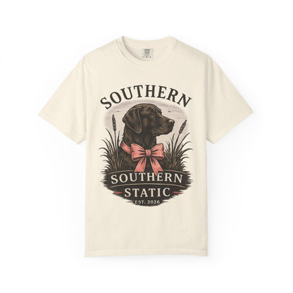 Southern Static Labrador Graphic T-Shirt — Vintage Dog Tee
