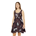Southern Static Leopard Print Skater Dress — American Flag Graphic