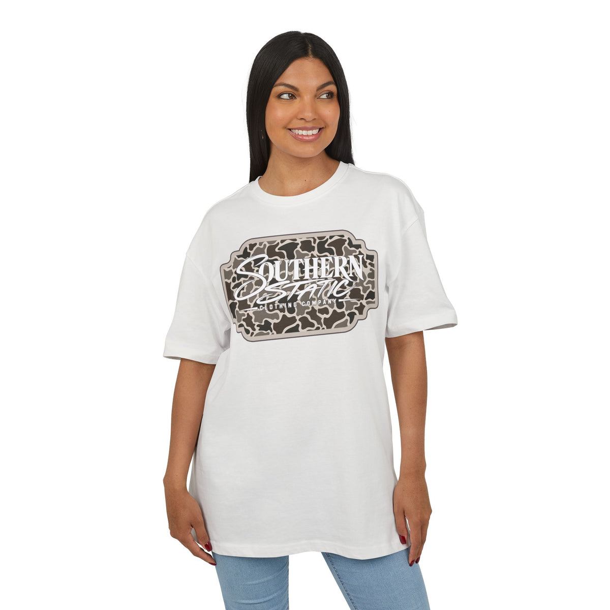 Southern Static Camo Logo Tee