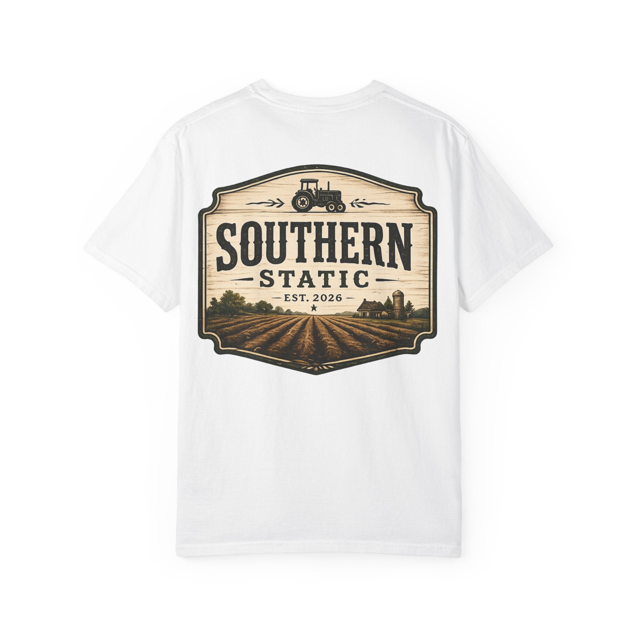 Southern Static T-Shirt — Vintage Farm Tractor Graphic