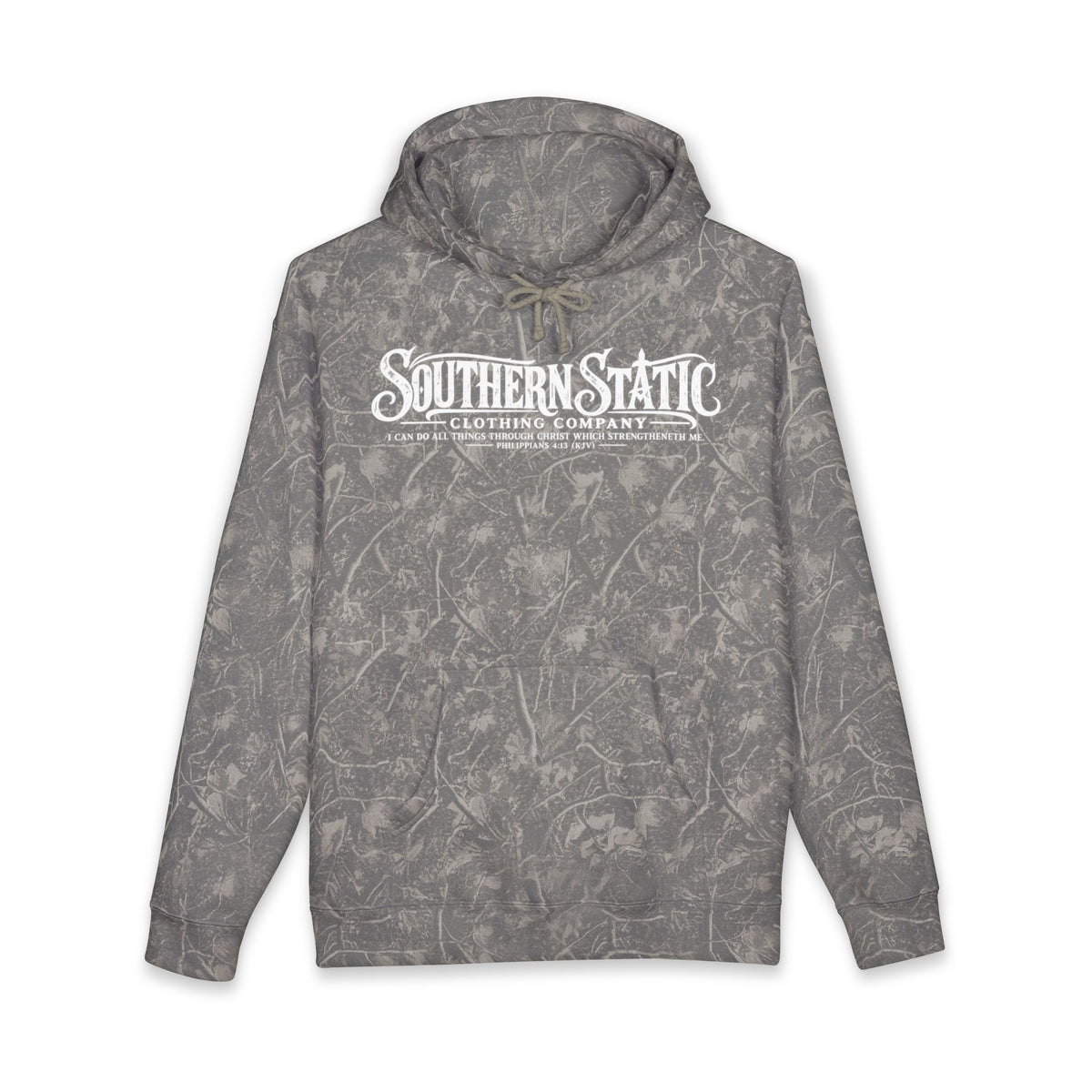 Hoodie — Southern Static Camouflage Logo Pullover