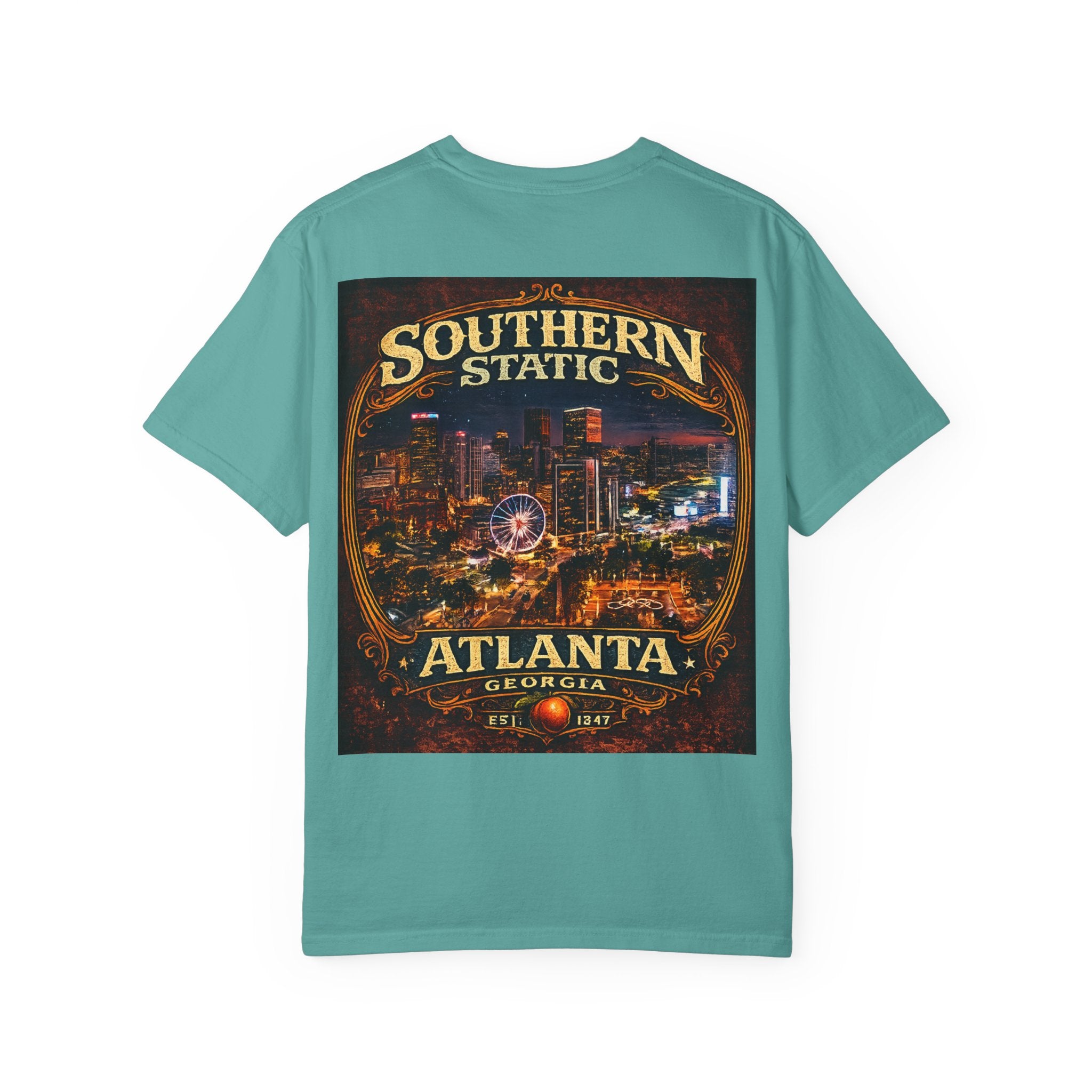 Atlanta Nightscape T-Shirt — Southern Static Vintage Cityscape Tee