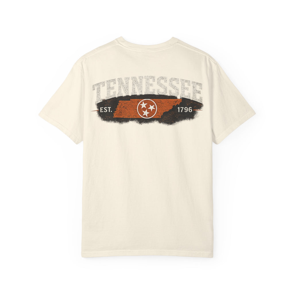 Tennessee Flag Graphic Tee | Southern Static Chest Logo T-shirt
