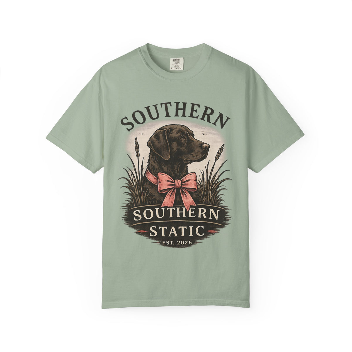 Southern Static Labrador Graphic T-Shirt — Vintage Dog Tee