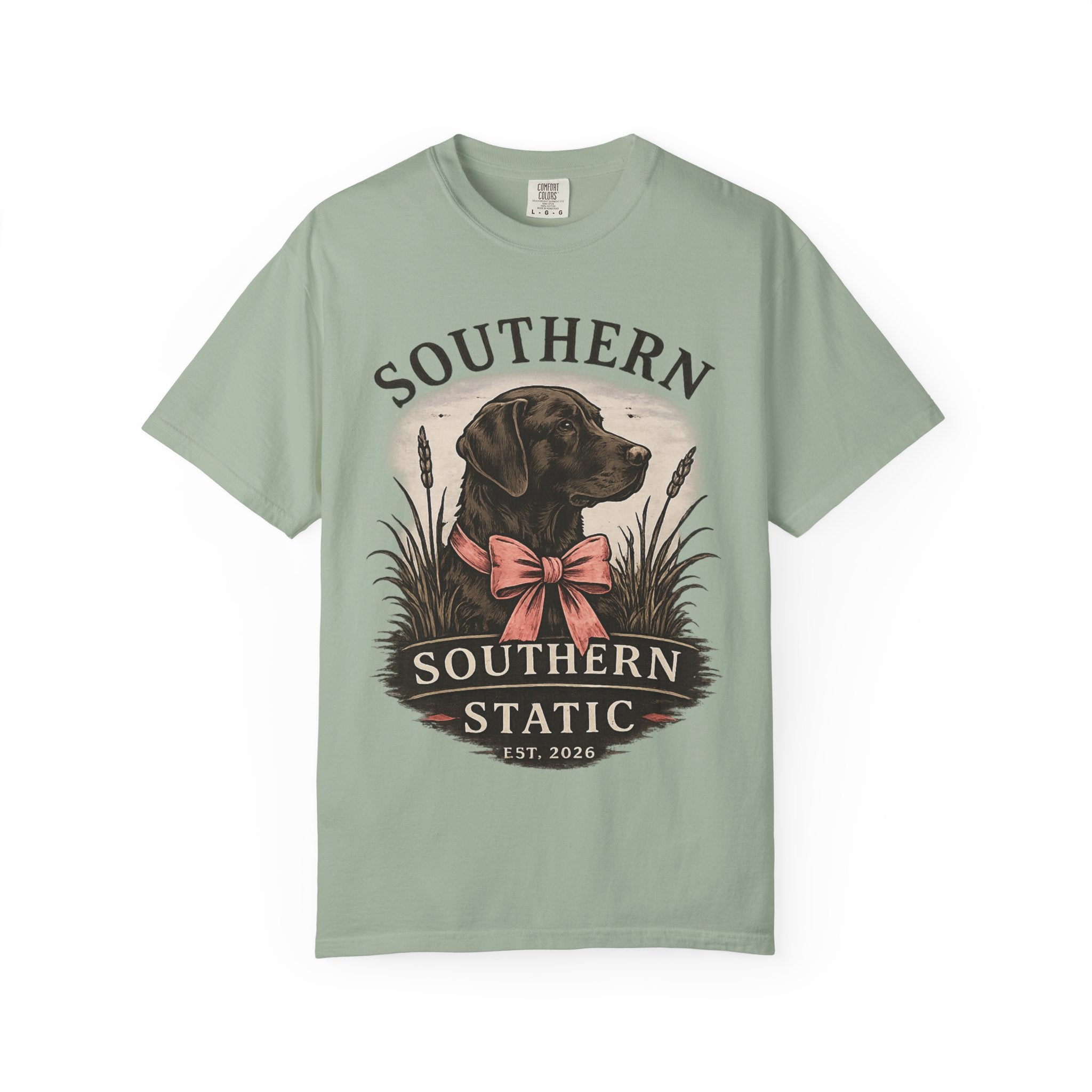 Southern Static Labrador Graphic T-Shirt — Vintage Dog Tee