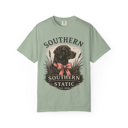 Southern Static Labrador Graphic T-Shirt — Vintage Dog Tee