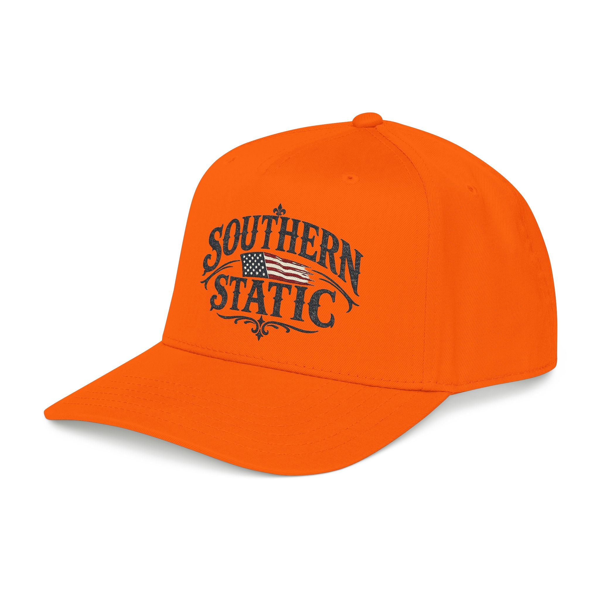 Copy of Southern Static Mid-Profile Baseball Cap — Retro Script Logo Hat