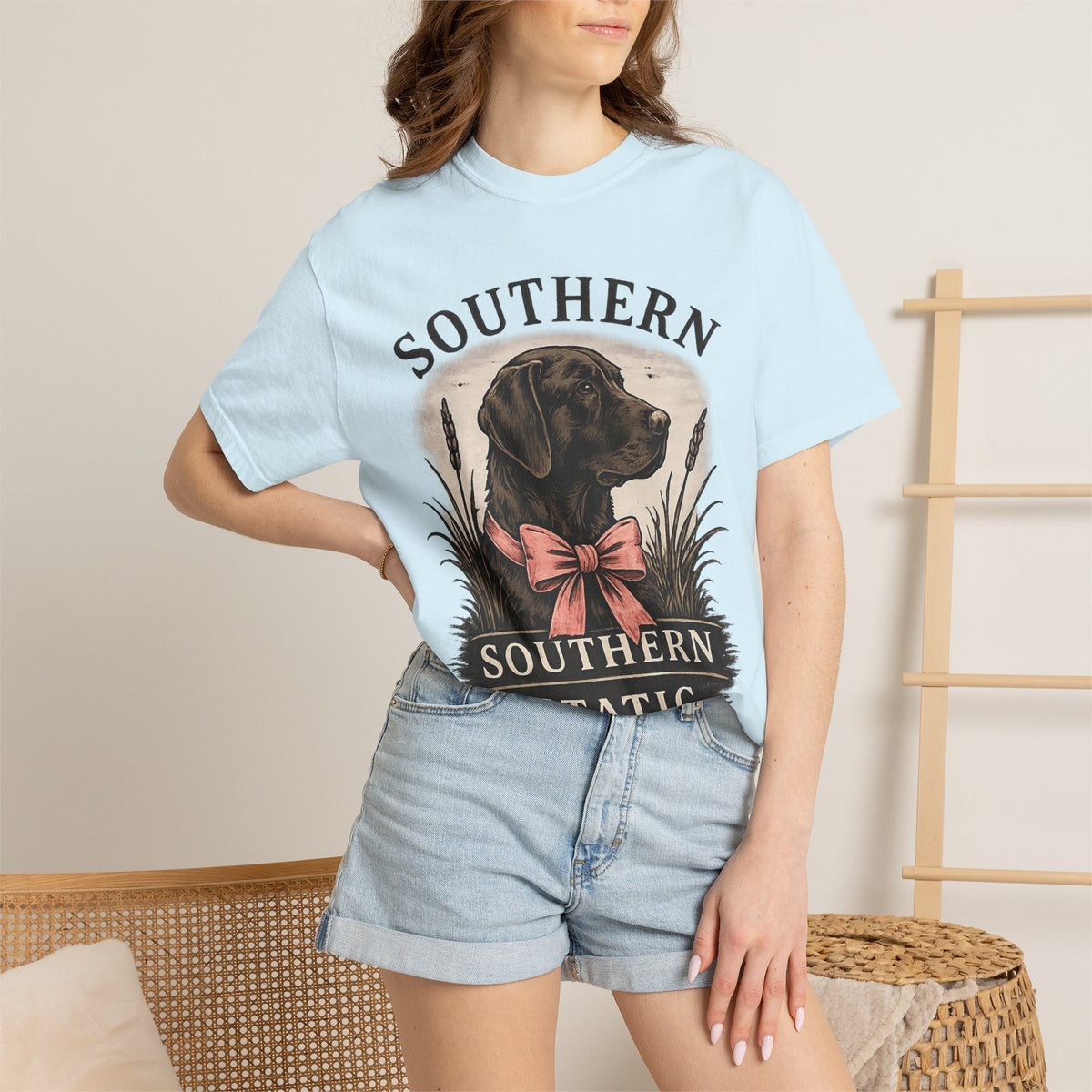 Southern Static Labrador Graphic T-Shirt — Vintage Dog Tee