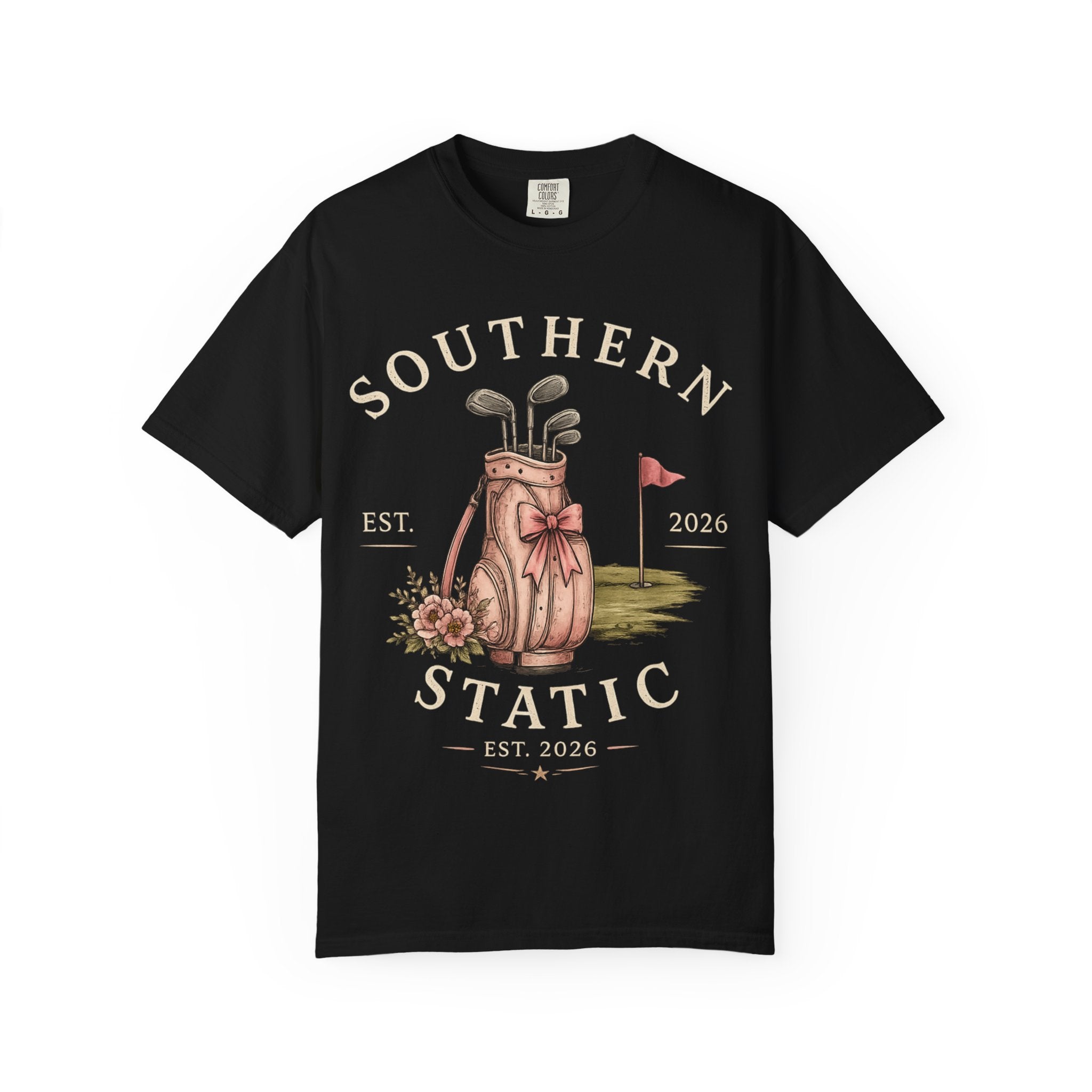Golf Bag Graphic T-Shirt — "Southern Static" Vintage Golf Tee