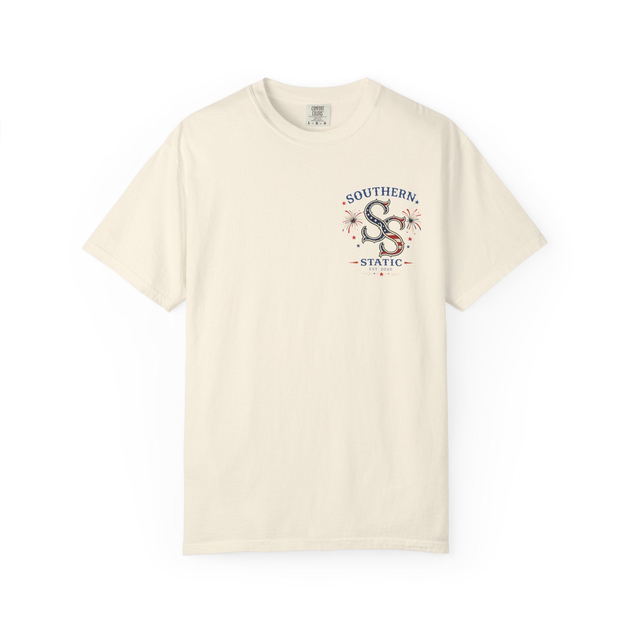 Women’s Southern Static Bicycle T-Shirt — Americana Floral Bike Tee (Est. 2026)