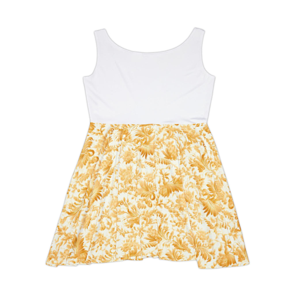 Southern Static logo floral skater dress | yellow daisy print