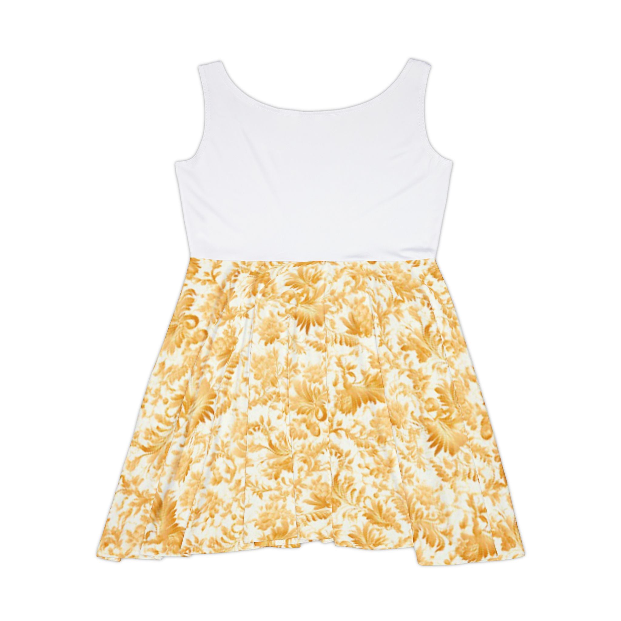Southern Static logo floral skater dress | yellow daisy print
