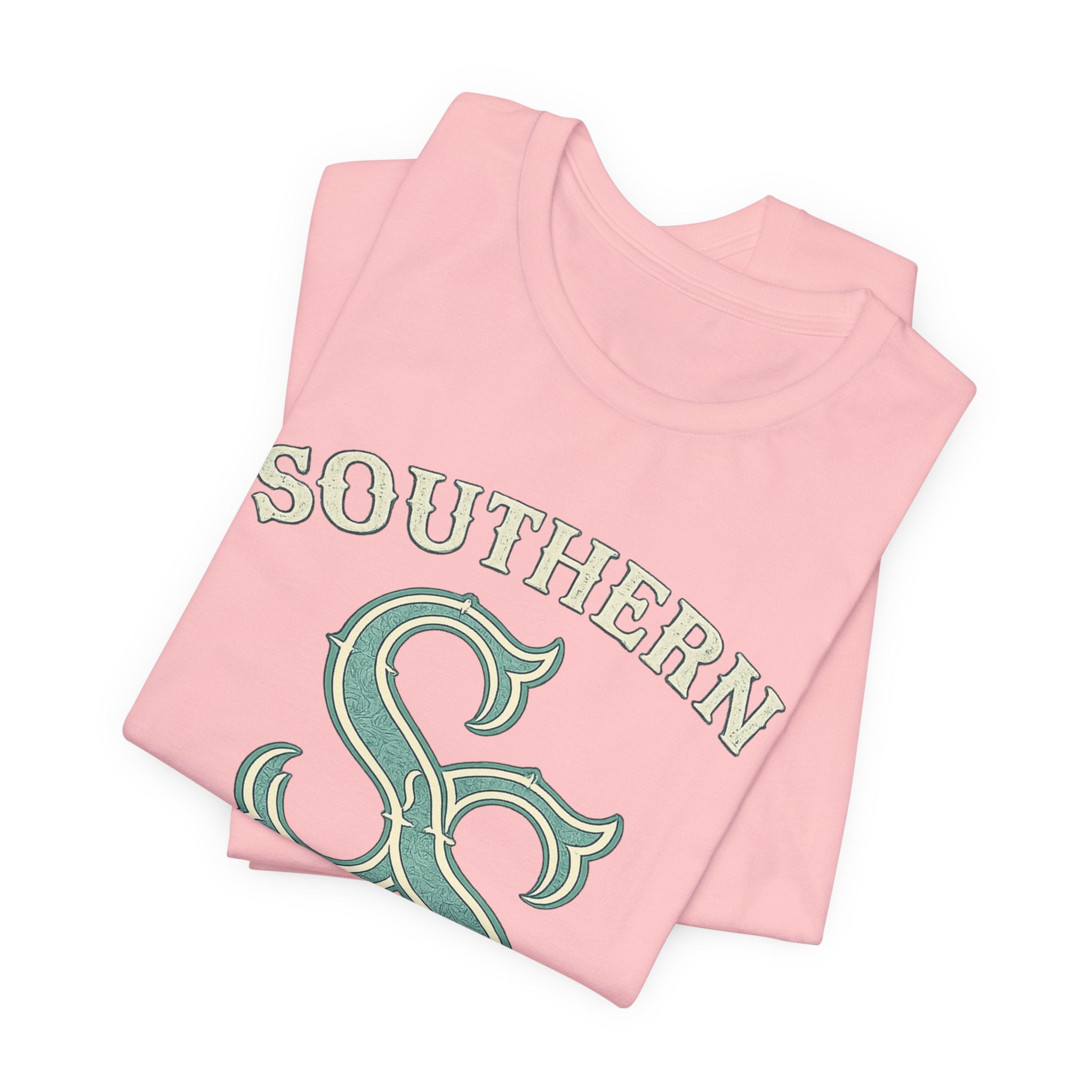 Southern Static Logo Tee — Retro Green Graphic T-Shirt
