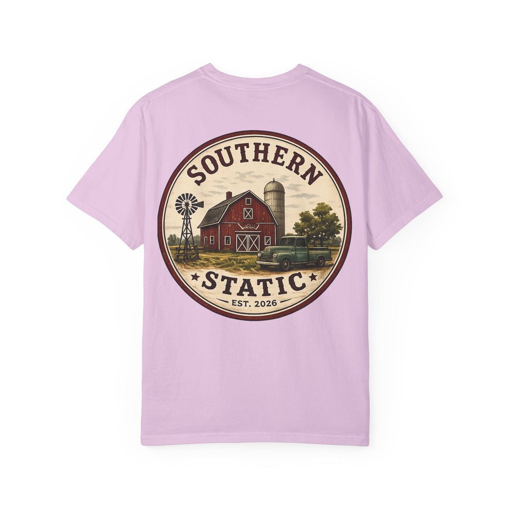 Southern Static Farm Logo T-Shirt — Vintage Barn Graphic