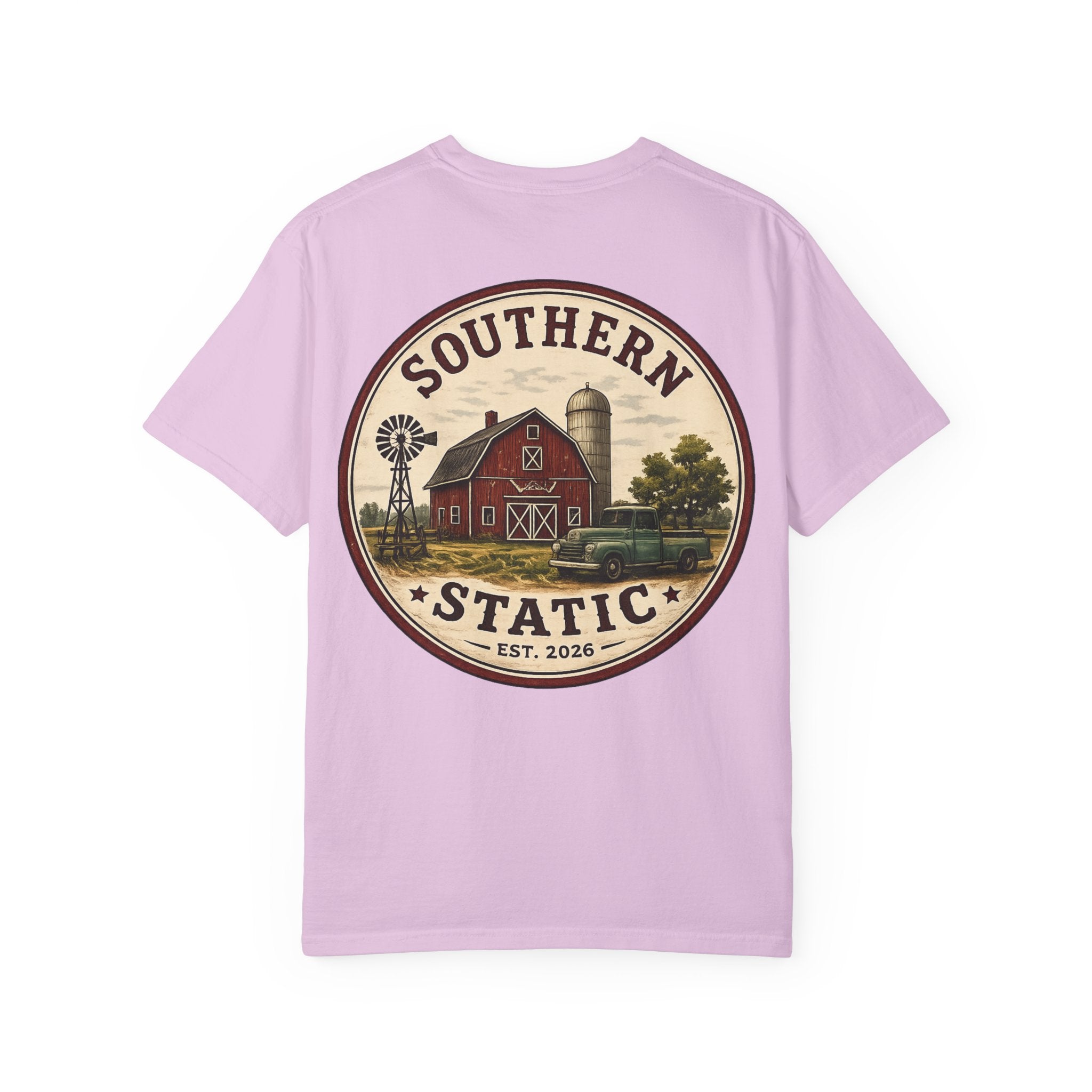 Southern Static Farm Logo T-Shirt — Vintage Barn Graphic