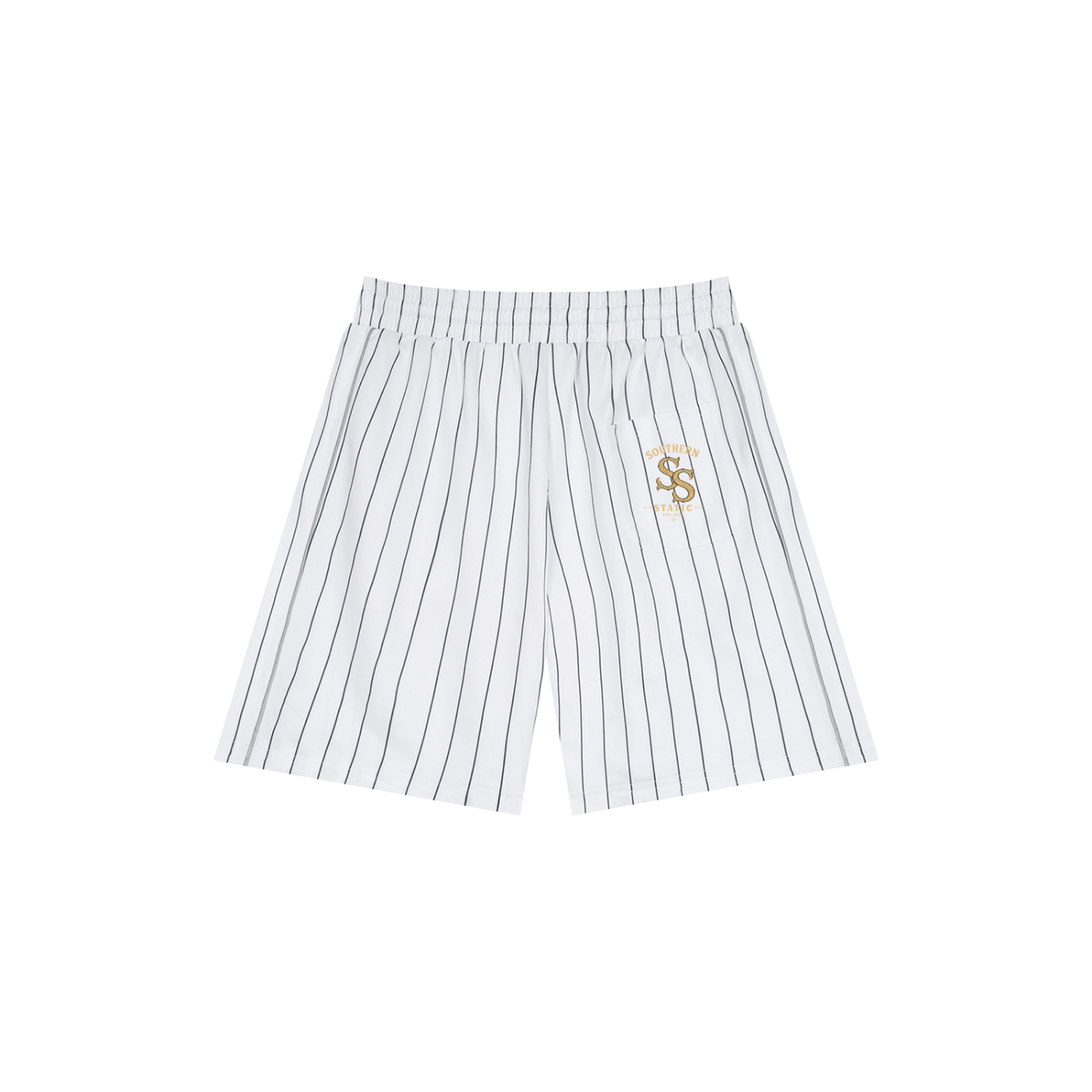 Unisex Striped Loose Fit Shorts