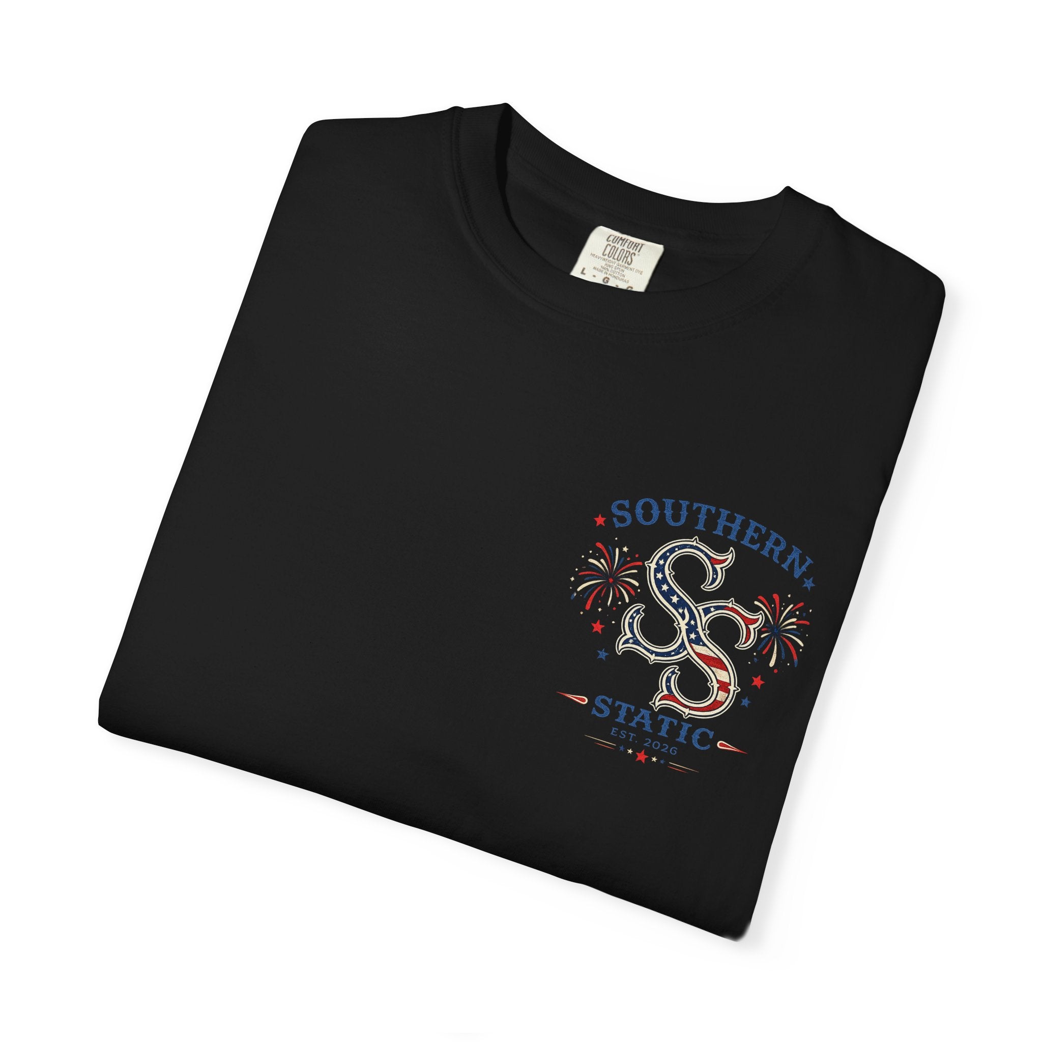 Women’s Southern Static Bicycle T-Shirt — Americana Floral Bike Tee (Est. 2026)