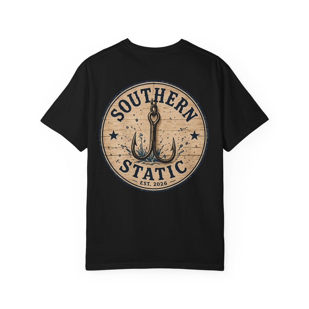 Southern Static Fishing T-Shirt — Rustic Anchor Logo Tee