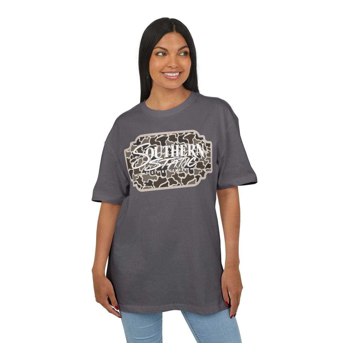 Southern Static Camo Logo Tee
