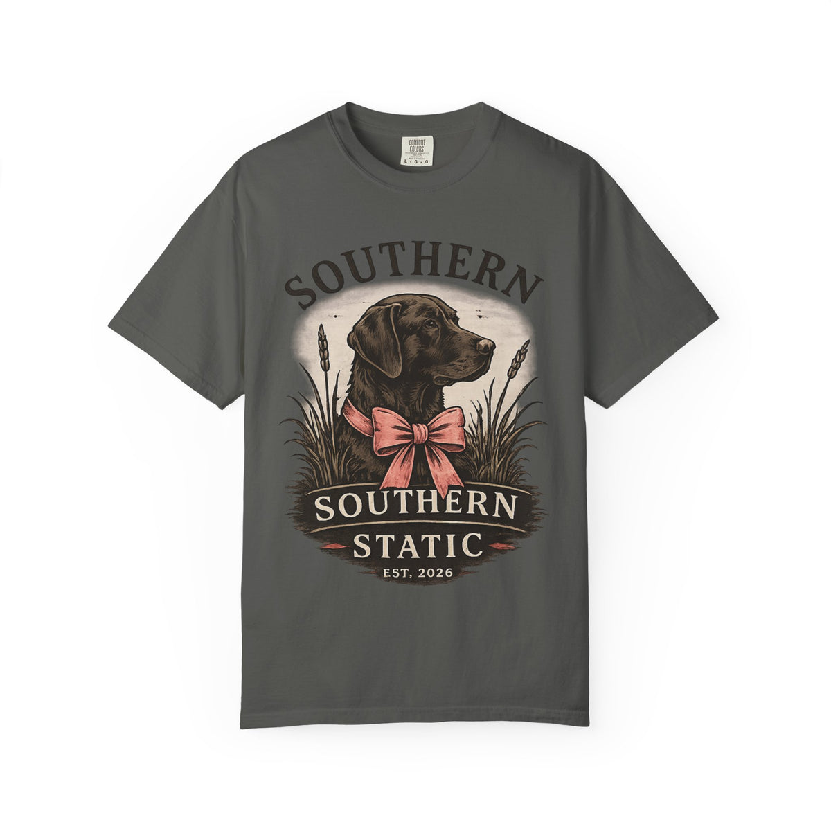 Southern Static Labrador Graphic T-Shirt — Vintage Dog Tee