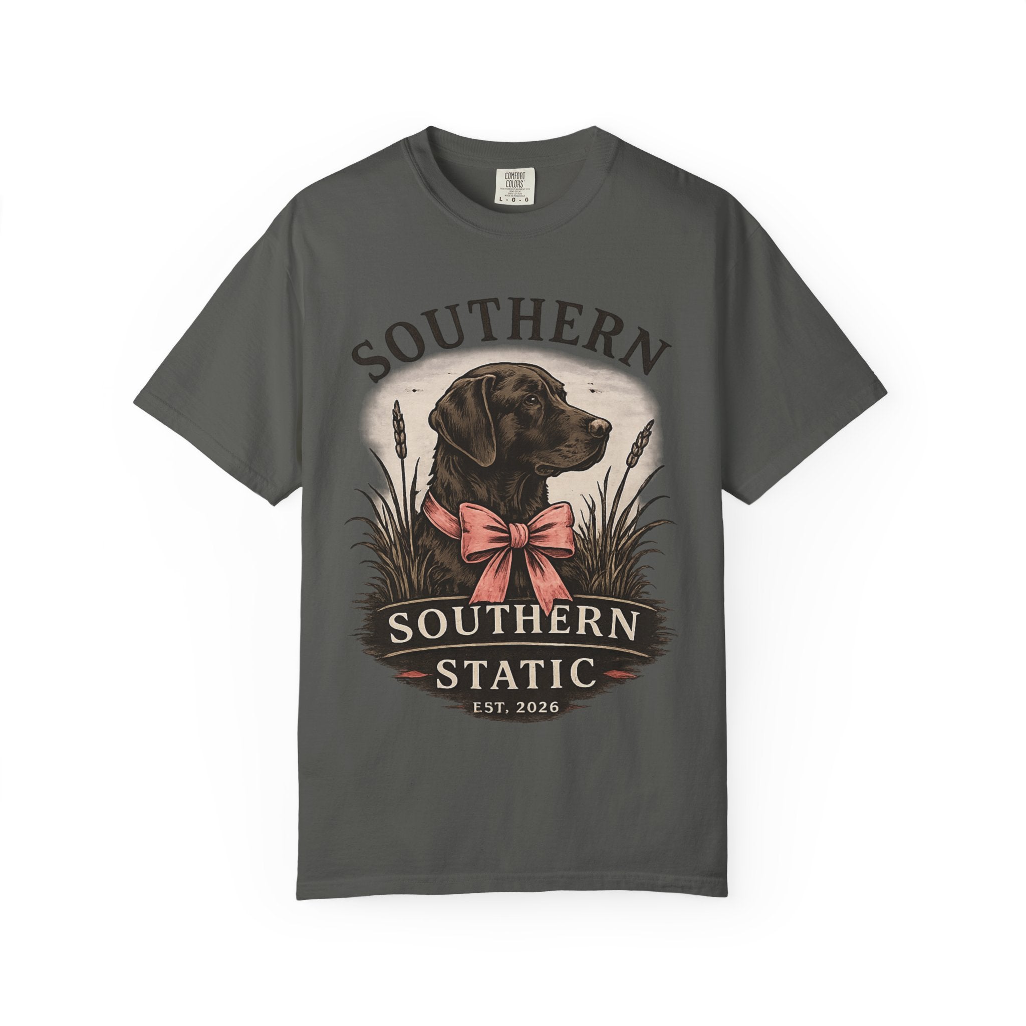 Southern Static Labrador Graphic T-Shirt — Vintage Dog Tee