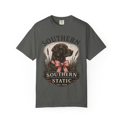 Southern Static Labrador Graphic T-Shirt — Vintage Dog Tee