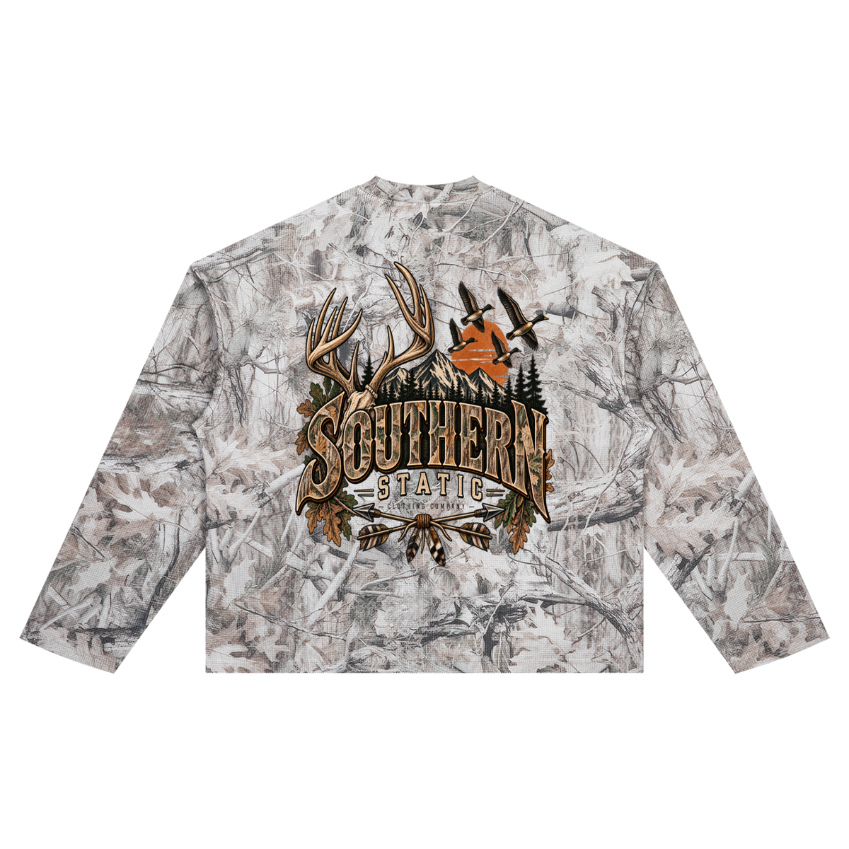 Southern Static Tree Camo Waffle T-Shirt