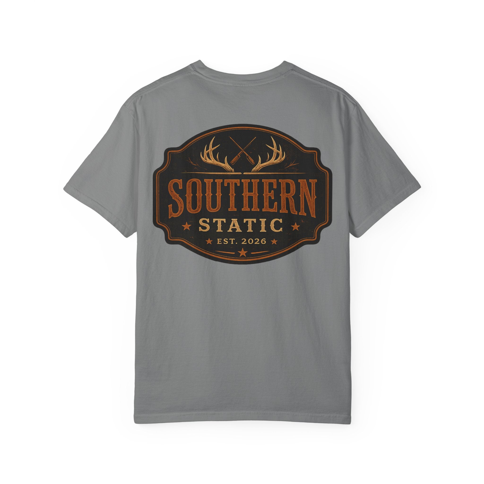 Southern Static Graphic T-Shirt — Vintage Hunting Crest Tee