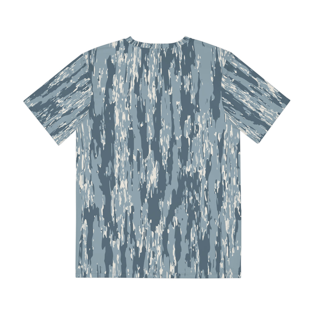 Southern Static Camouflage Tee — Men's All-Over Print Polyester Shirt
