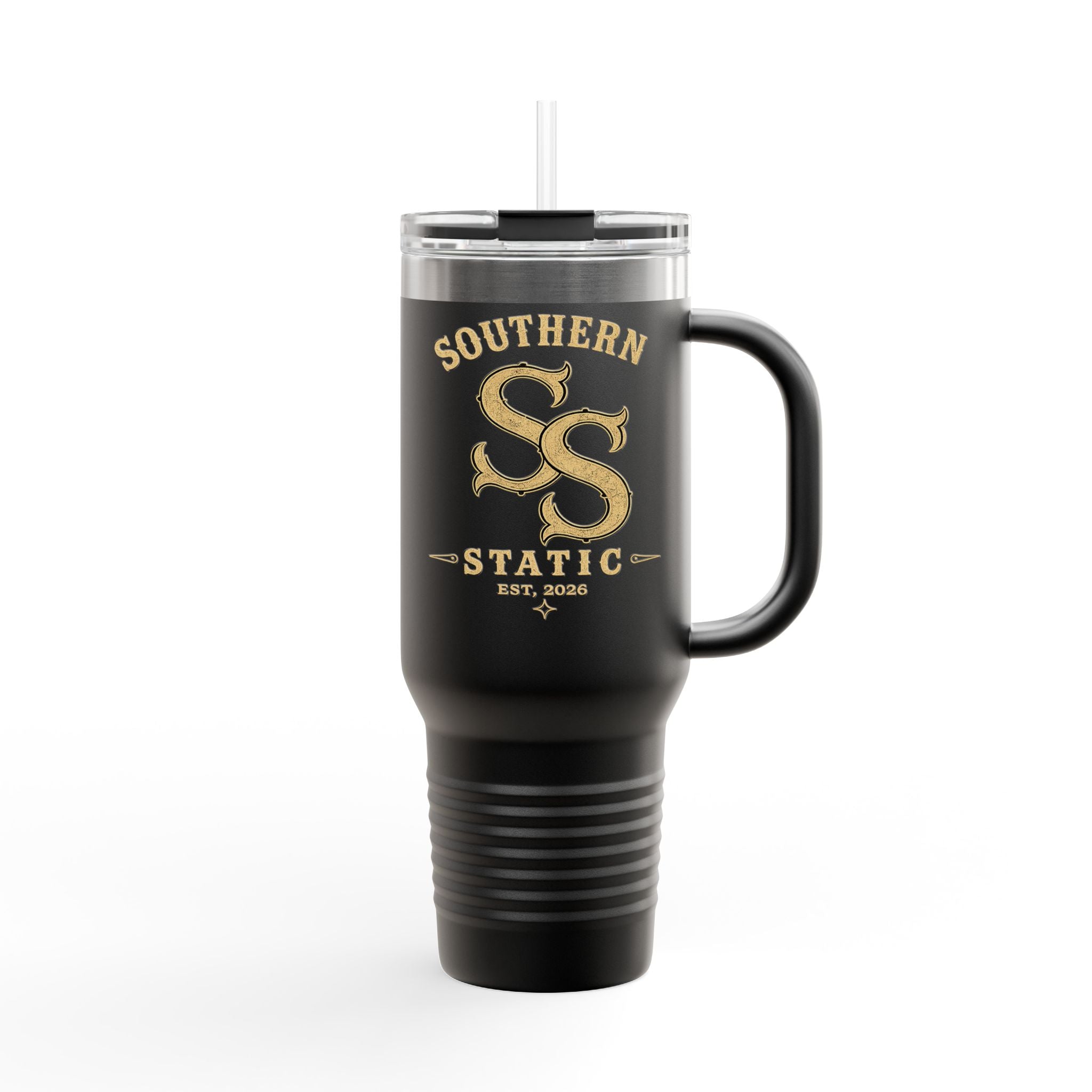 40oz Insulated Travel Mug — Southern Static Logo Stainless Tumbler