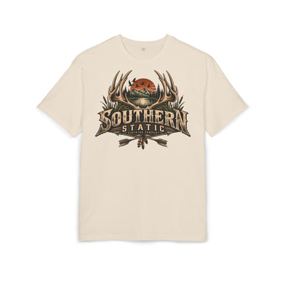 Southern Static Graphic Tee — Vintage Hunting Antlers Shirt
