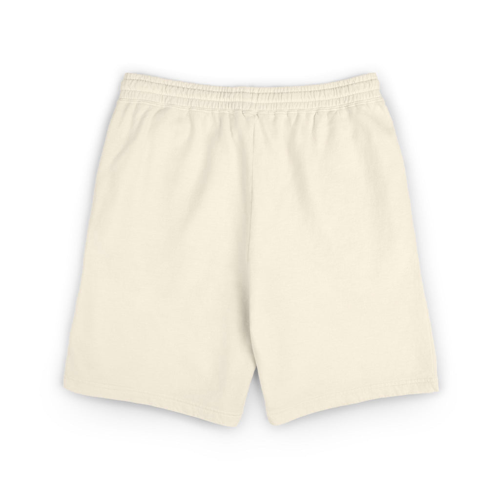 Retro Patch Fleece Sweat Shorts — 'Vintage Static' Casual Lounge Shorts