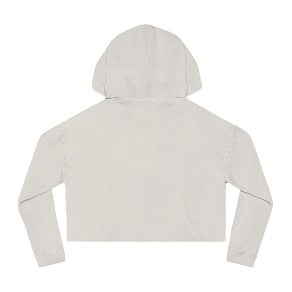Southern Static Cropped Hoodie – Coastal Sunset Graphic