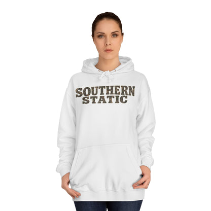 Southern Static Hoodie - Retro College Style Pullover