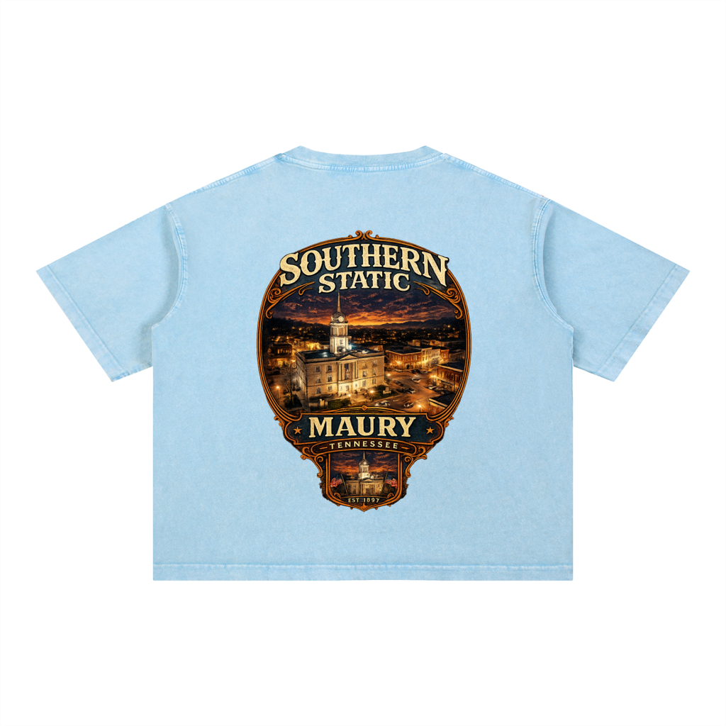 Mineral Wash Boxy Cotton T-Shirt