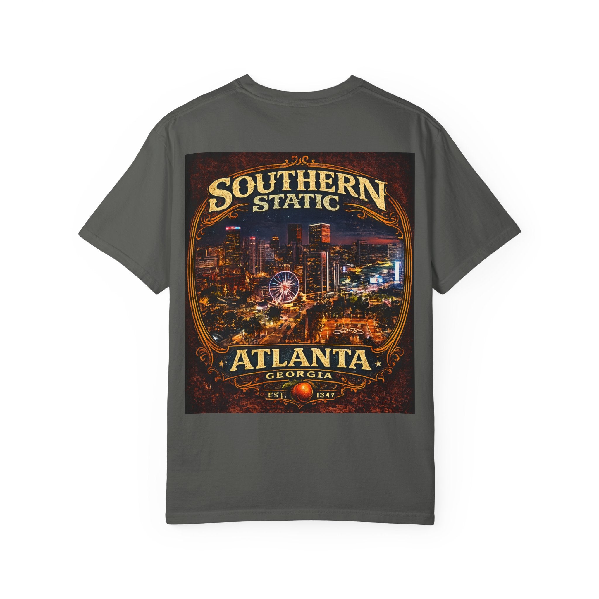 Atlanta Nightscape T-Shirt — Southern Static Vintage Cityscape Tee
