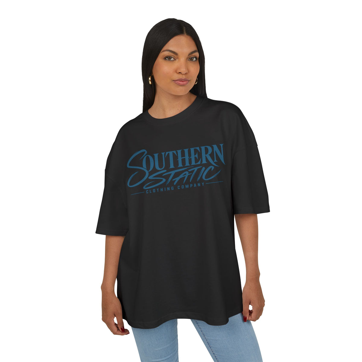Southern Static Logo Tee — Vintage Script Graphic T-Shirt