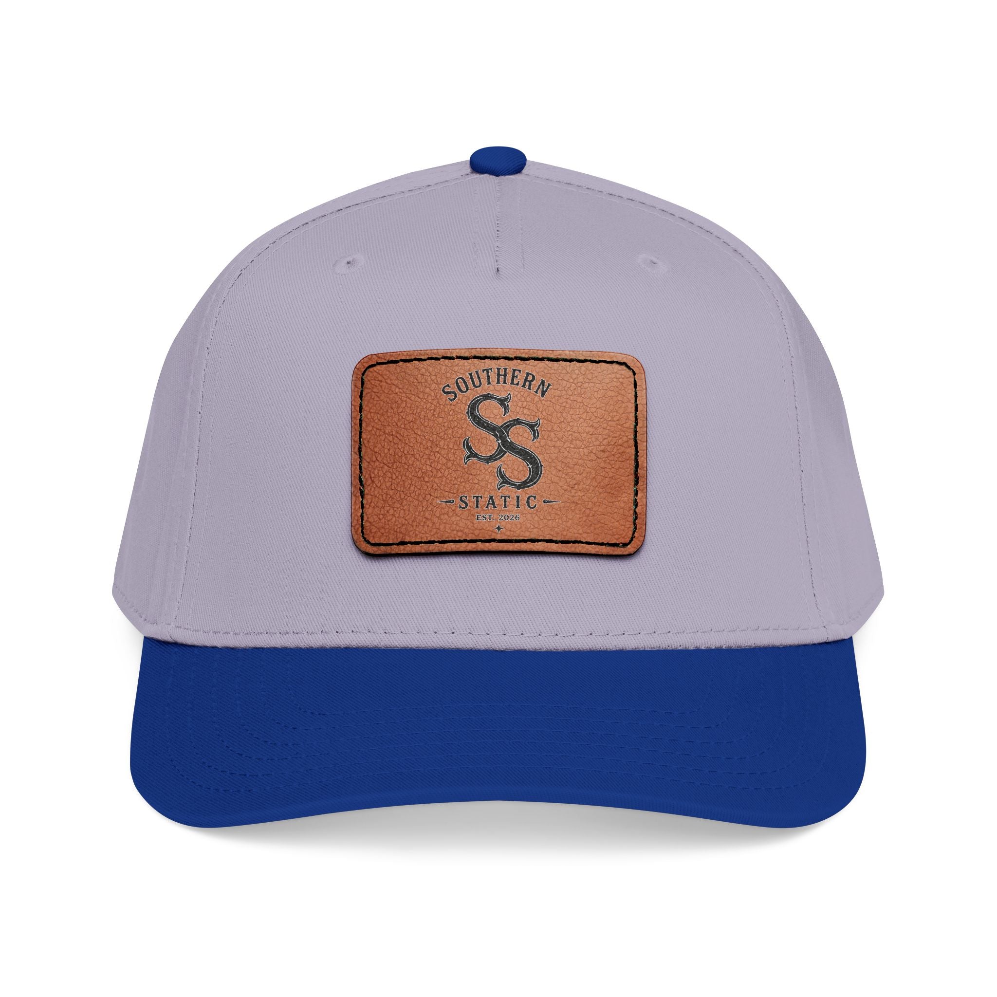Leather Patch Baseball Cap – Vintage Southern Static Logo