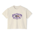 Southern Static Women's Boxy Tee — Vintage Southern Logo Crop Top