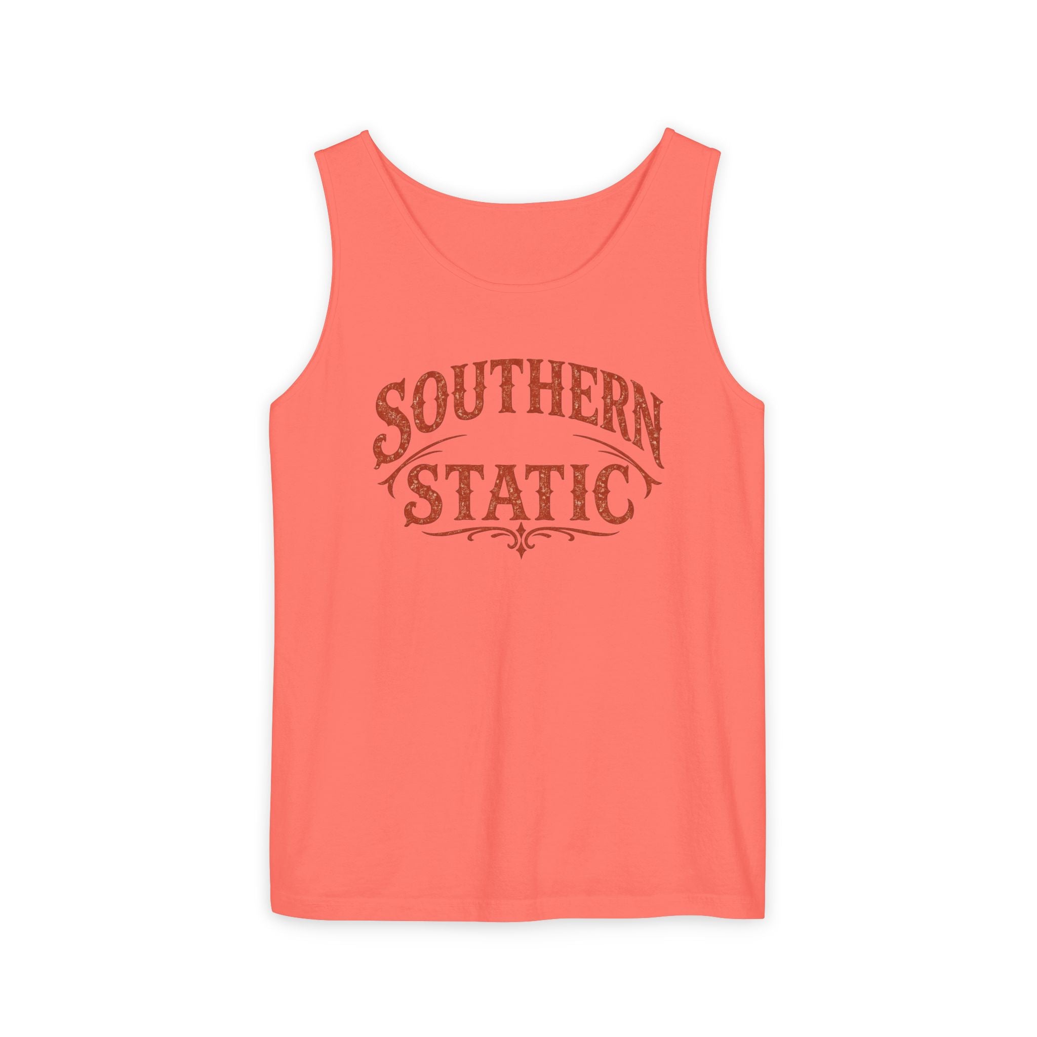 Southern Static Tank Top | Tennessee vintage state outline graphic