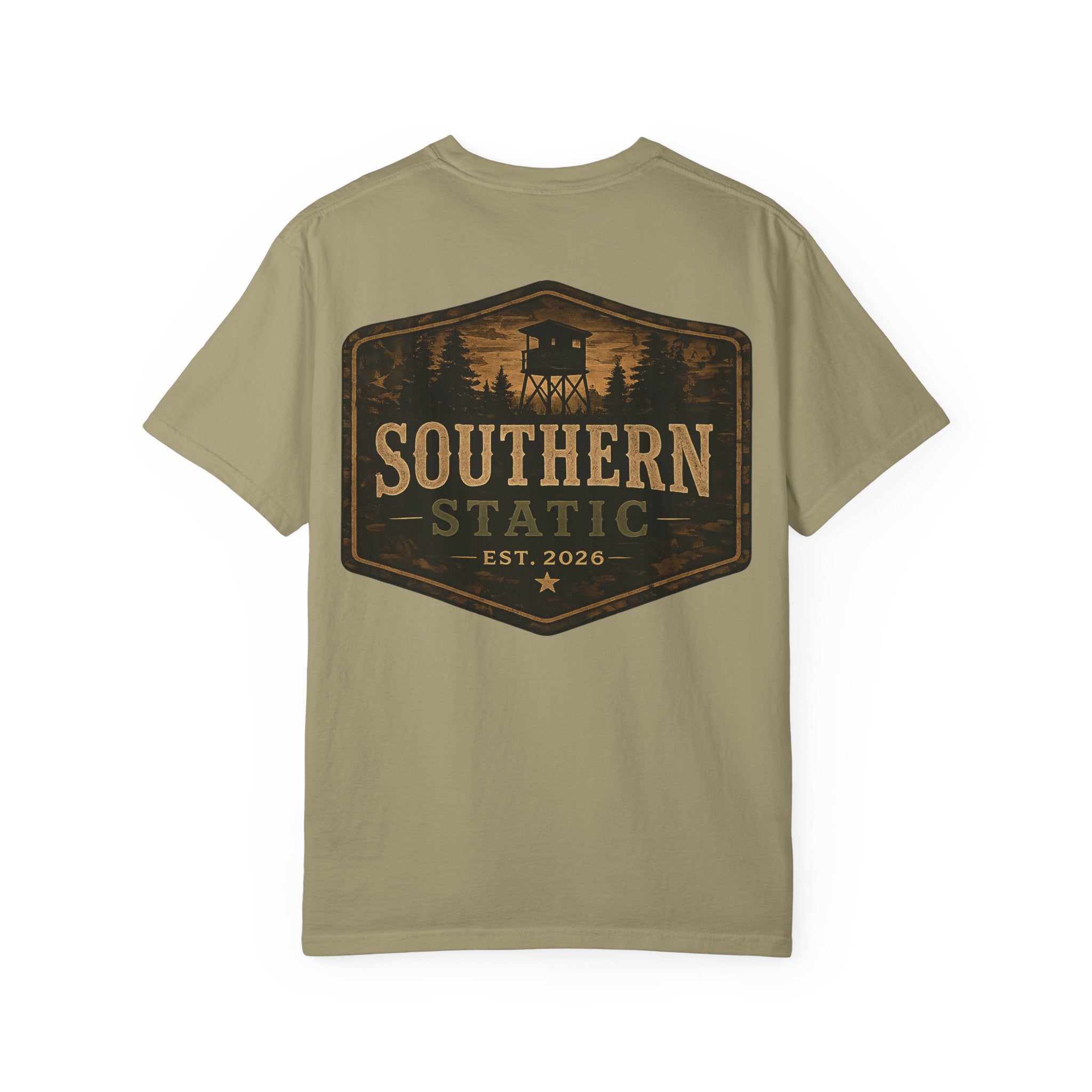Southern Static Vintage Shield T‑Shirt — 'Southern Static' Logo Tee