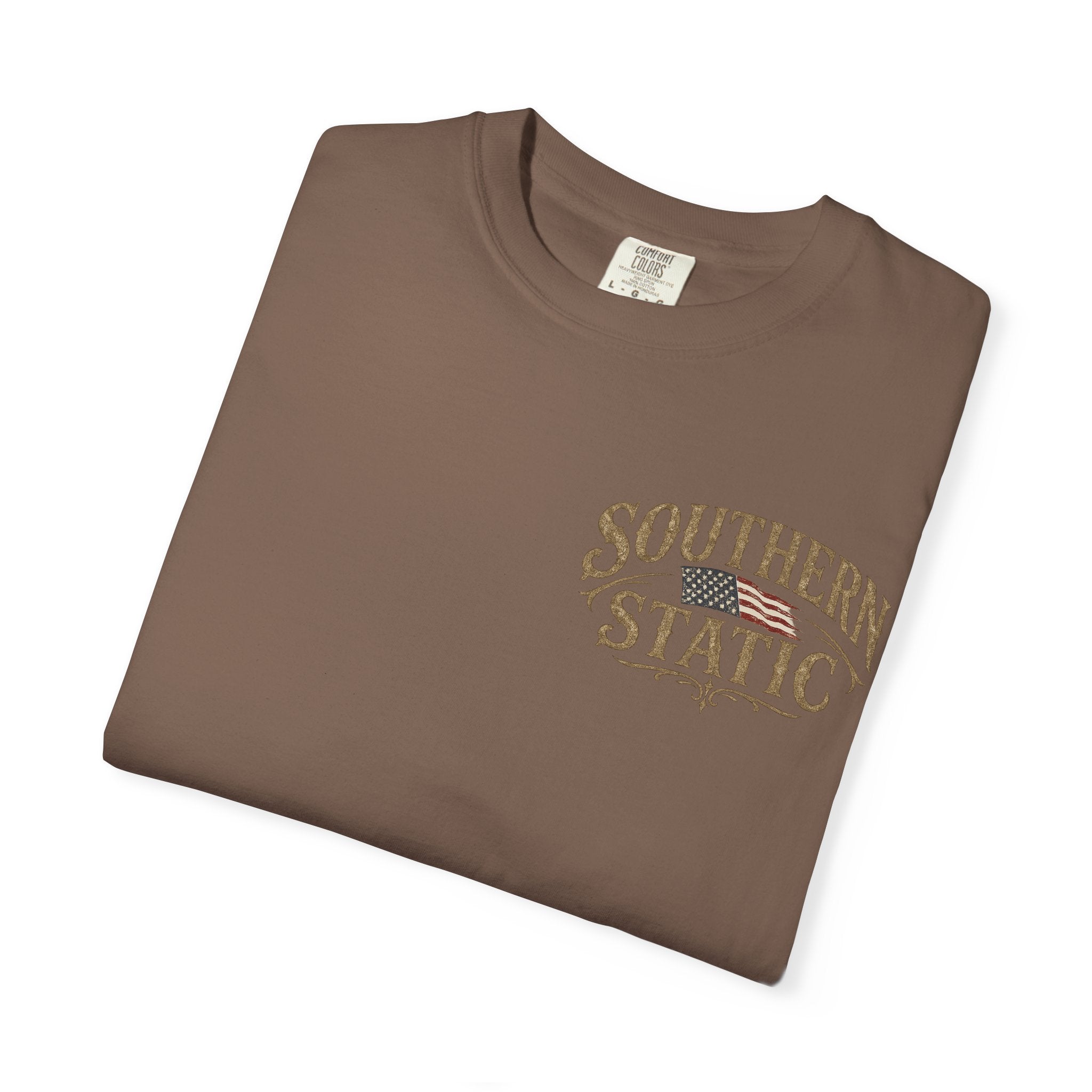 Southern Static landscape guitar sunset T-Shirt | country mountain scene