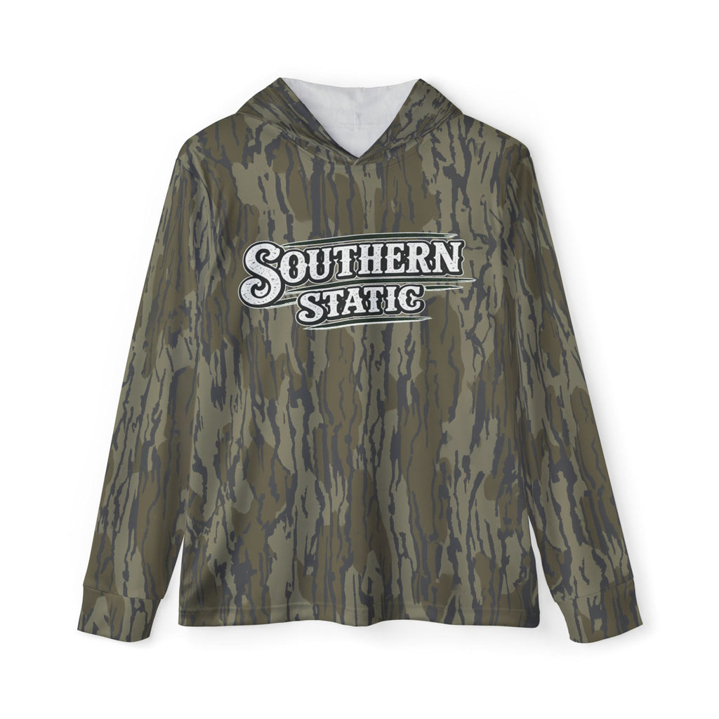 Camo "Southern Static" Hoodie — Men's Athletic Warmup Pullover
