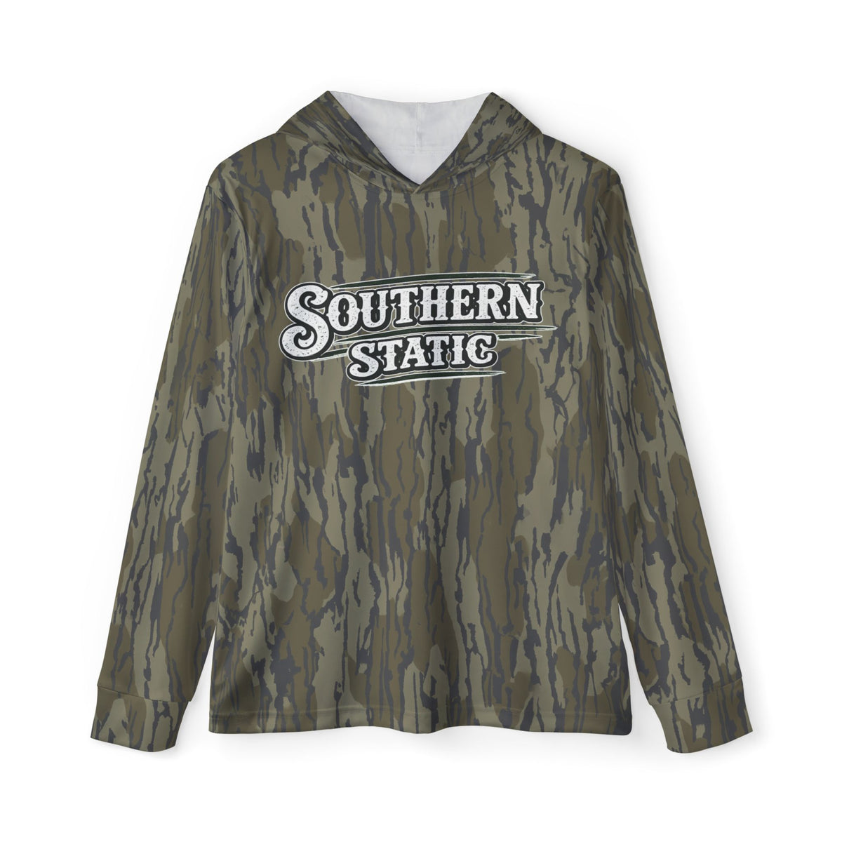 Camo "Southern Static" Hoodie — Men's Athletic Warmup Pullover
