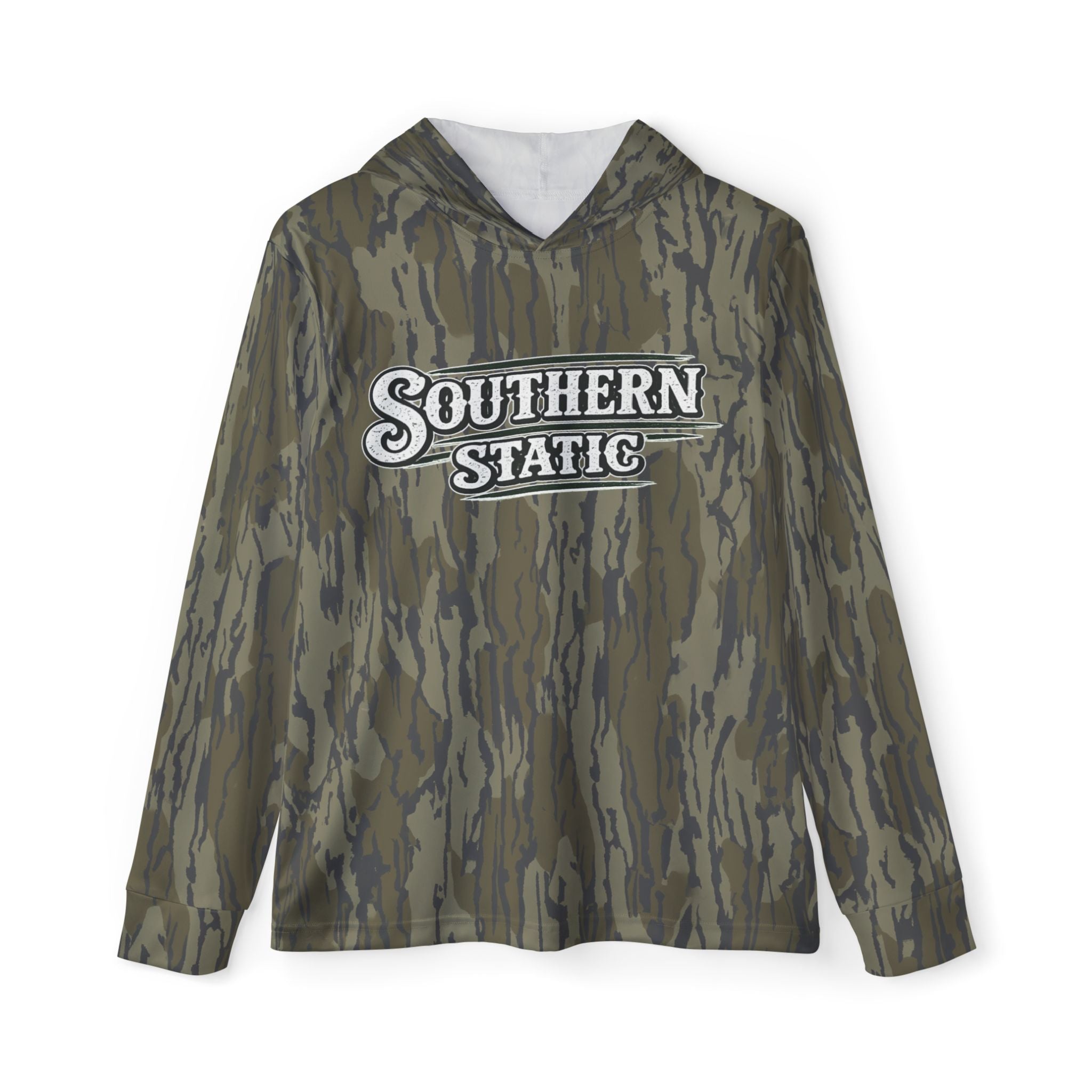 Camo "Southern Static" Hoodie — Men's Athletic Warmup Pullover