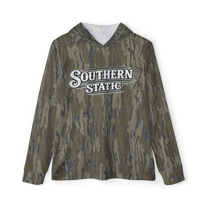 Camo "Southern Static" Hoodie — Men's Athletic Warmup Pullover