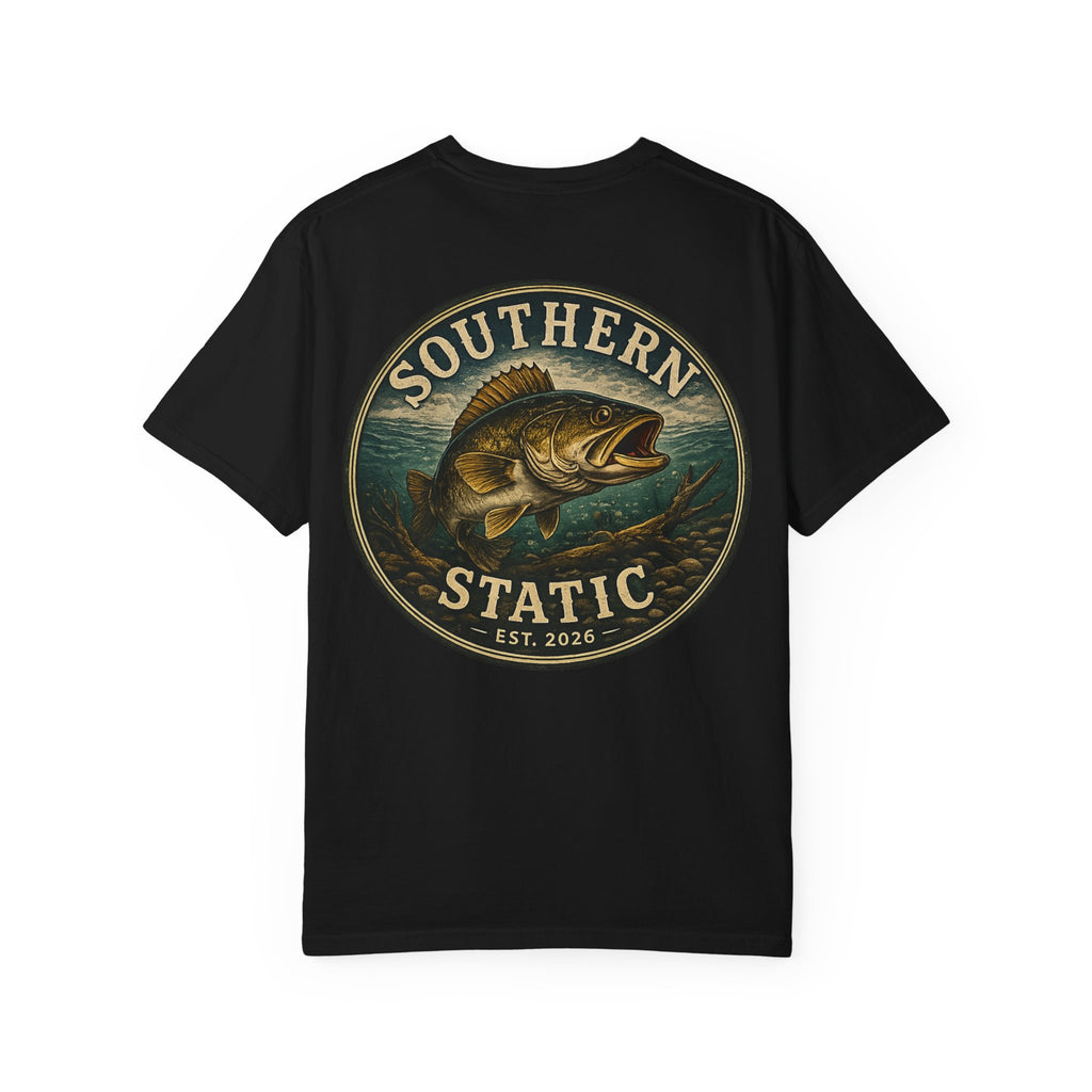 Southern Static Bass Fishing T-Shirt — Vintage Logo Tee