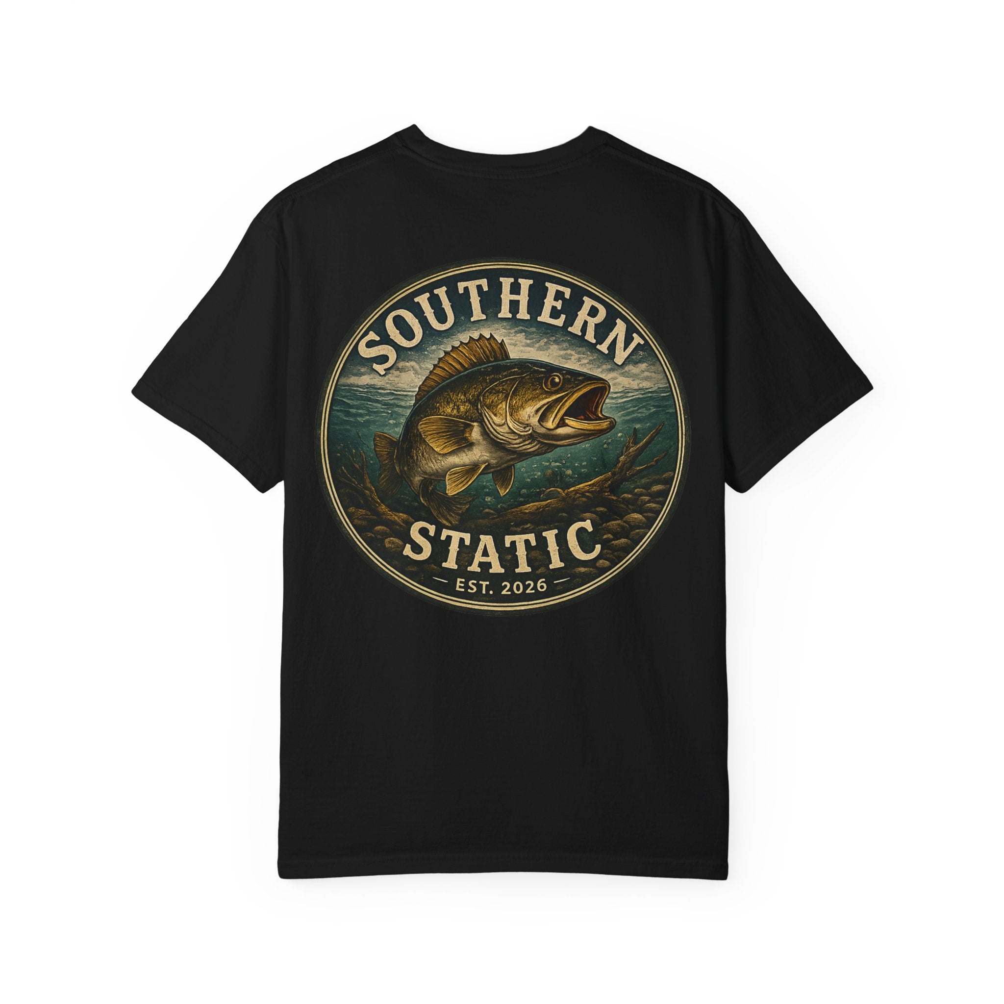 Southern Static Bass Fishing T-Shirt — Vintage Logo Tee