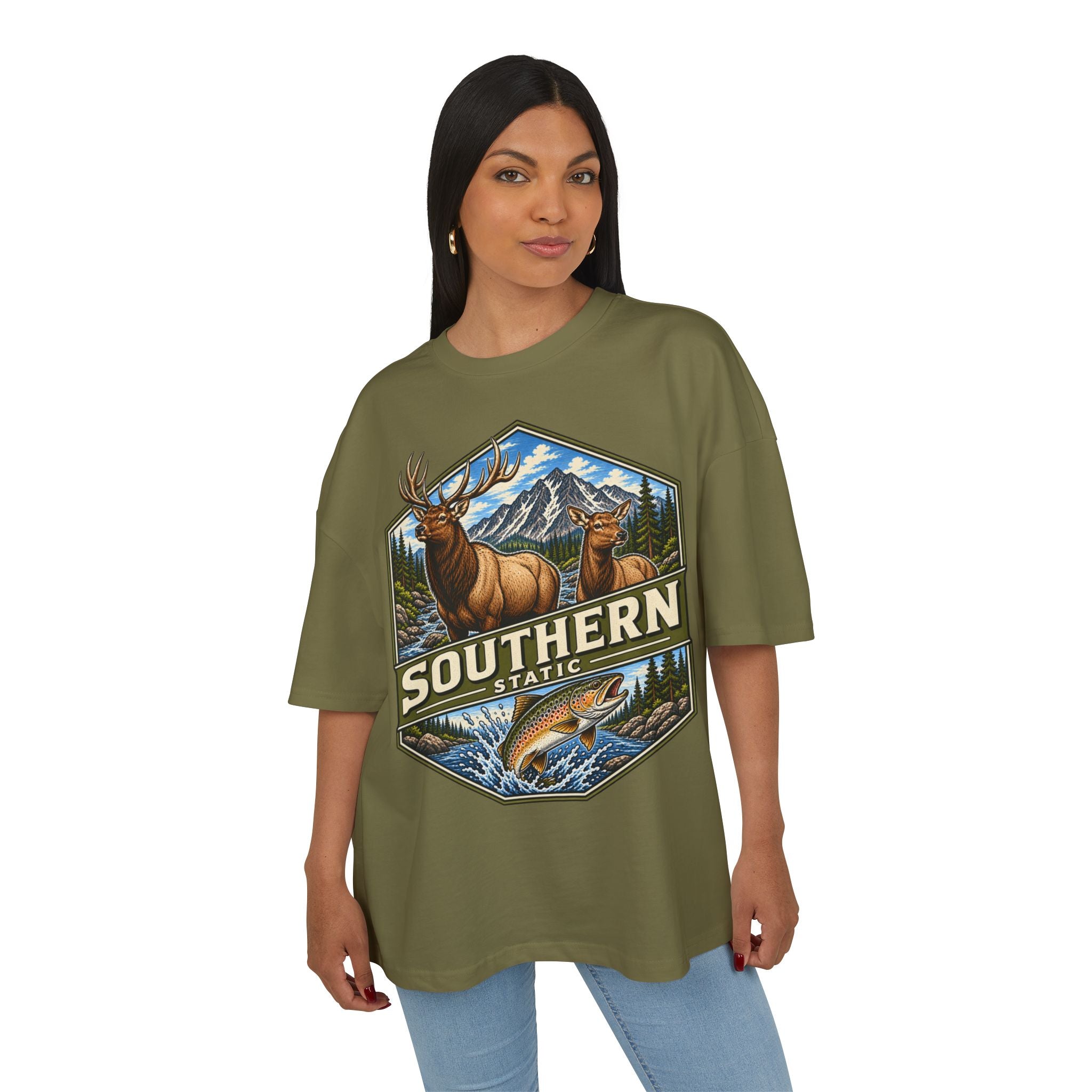 Southern Wilderness Graphic Tee — Elk & Trout Outdoor Nature T-Shirt